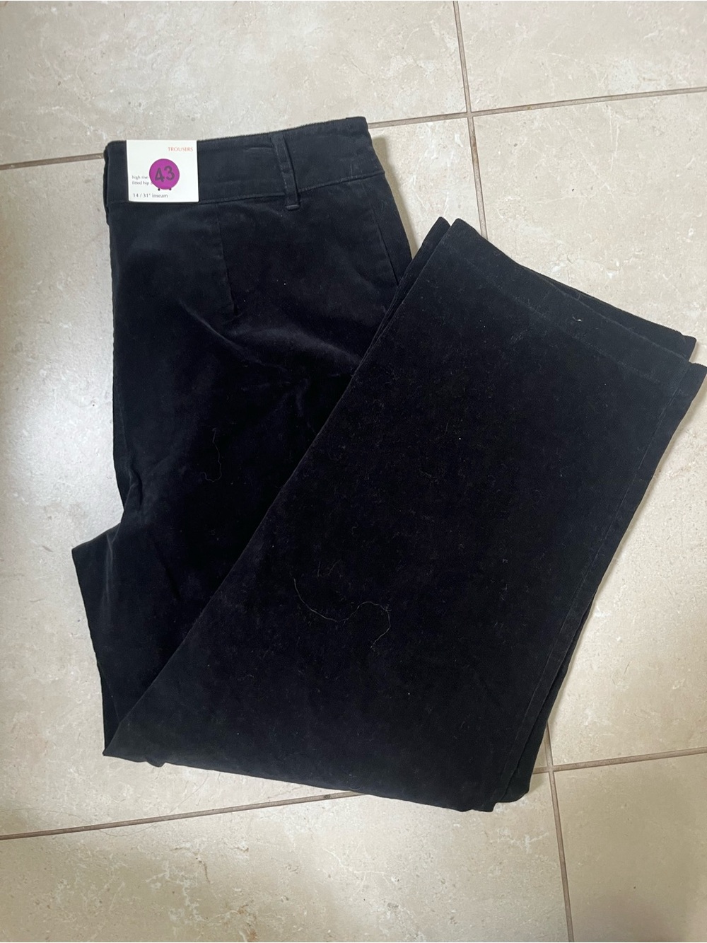 NWT KNOX ROSE Black Corduroy Pants